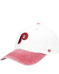 '47 Whitered Philadelphia Phillies Apollo Two Tone Cleanup Snapback Hat