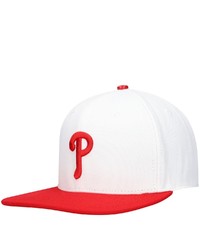 PRO STANDARD Whitered Philadelphia Phillies Logo Snapback Hat