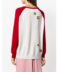 Chinti & Parker Cashmere Hello Kitty Embroidered Sweater