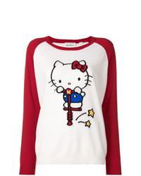 Chinti & Parker Cashmere Hello Kitty Embroidered Sweater