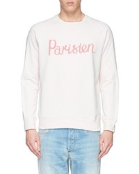 Kitsune Kitsun Parisien Print Sweatshirt