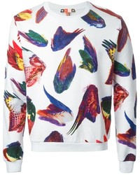 MSGM Bird Wings Print Sweatshirt