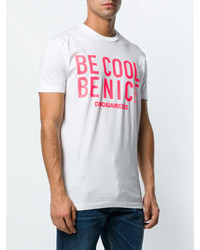 DSQUARED2 Be Cool Be Nice Print T Shirt