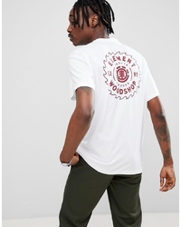 Element Blade Back Print T Shirt In White