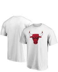 FANATICS Branded White Chicago Bulls Primary Team Logo T Shirt
