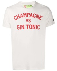 MC2 Saint Barth Champagne Vs Gin Tonic Print Cotton T Shirt