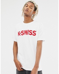 K-Swiss Classic Logo T Shirt In White