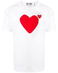 Comme Des Garcons Play Comme Des Garons Play Heart Print Logo T Shirt