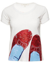 Contemporary Ruby Red Slippers Cap Sleeve Tee