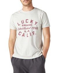 Lucky Brand Cotton Graphic Logo Tee