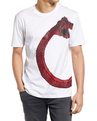 BOSS Degroni Graphic Tee In White At Nordstrom