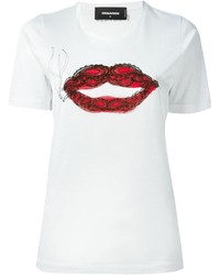 Dsquared2 Lips Print T Shirt
