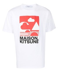 MAISON KITSUNÉ Graphic Logo Print T Shirt