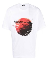 costume national contemporary Graphic Print Logo Embroidered T Shirt
