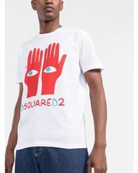 DSQUARED2 Hand Logo Print T Shirt