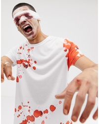 ASOS DESIGN Hline T Shirt With Blood Splatter Print