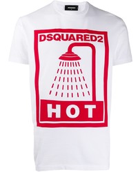 DSQUARED2 Hot Shower Logo Printed T Shirt