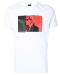 Karl Lagerfeld Karl Legend Print Cotton T Shirt
