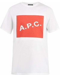 A.P.C. Kraft Logo Graphic Cotton T Shirt