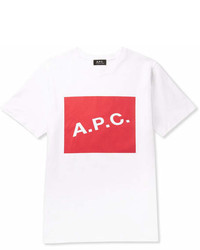 A.P.C. Kraft Printed Cotton Jersey T Shirt