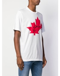 DSQUARED2 Leaf Print T Shirt