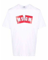 MSGM Logo Crew Neck T Shirt