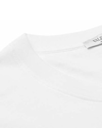 Valentino Logo Print Cotton Jersey T Shirt