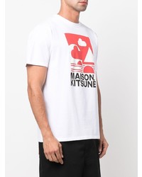 MAISON KITSUNÉ Logo Print Short Sleeve T Shirt