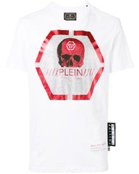 Philipp Plein Logo Skull Print T Shirt