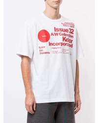 Kolor Logo Text Print Round Neck T Shirt