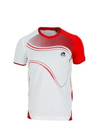 LOTTO S Led Tennis Tee White And Red Medium