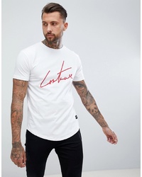 The Couture Club Muscle Fit T Shirt In White With Signature Logo