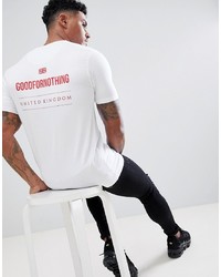 Good For Nothing Muscle T Shirt In White With Logo