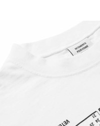 Vetements Oversized Embroidered Printed Cotton Jersey T Shirt