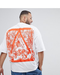 ASOS DESIGN Plus Oversized T Shirt With Half Sleeve And Scenic Back Print