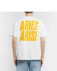 Aries Printed Cotton Jersey T Shirt