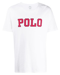 Men's White and Red T-shirts by Polo Ralph Lauren | Lookastic