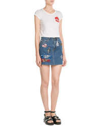 Marc Jacobs Printed T Shirt With Threaded Detail