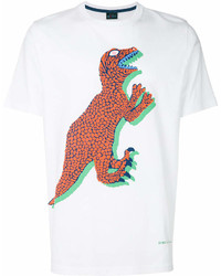 Paul Smith Ps By Dinosaur Print T Shirt