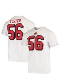 Majestic Reuben Foster White San Francisco 49ers Authentic Stack Color Rush Name Number T Shirt