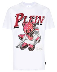Philipp Plein Rhinestone Embellished Cotton T Shirt