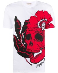 Alexander McQueen Skull In Bloom T Shirt