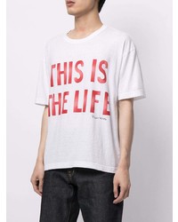 VISVIM Slogan Print Cotton T Shirt