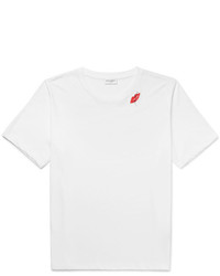 Saint Laurent Slow Kissing Printed Cotton Jersey T Shirt