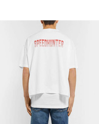 Balenciaga Speedhunter Oversized Printed Cotton Jersey T Shirt