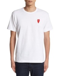 Comme Des Garcons Play Stretch Face Heart T Shirt