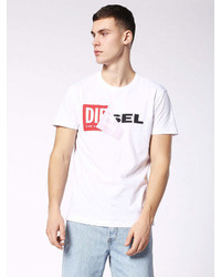 Diesel T Shirts 0091b White 3xl