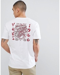 Vans Takeout T Shirt In White Va3h6pwht