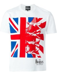 The Beatles X Comme Des Garons Union Jack Print T Shirt