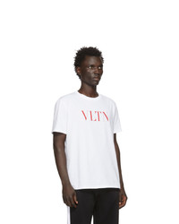 Valentino White And Red Vltn T Shirt